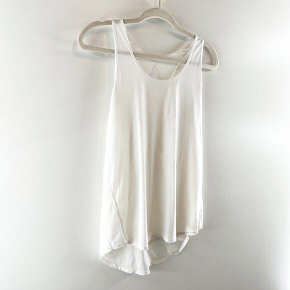 Lululemon Athletica Sleeveless Scoop Neck Racerback Tank Top White - Picture 3 of 5